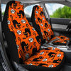 Halloween Black Cat Pattern Print Universal Car Seat Cover-grizzshop