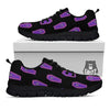 Halloween Coffin Purple Print Pattern Black Sneaker-grizzshop