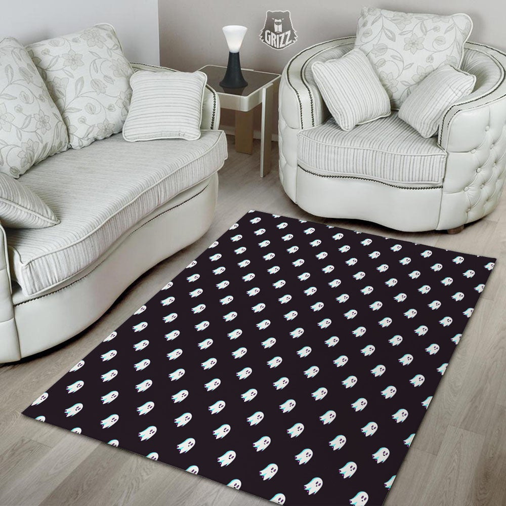 Halloween Ghost Little Print Pattern Floor Mat-grizzshop