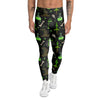 Halloween Green Poison Witch Print Pattern Men's Leggings-grizzshop