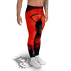 Halloween Grim Reaper Print Men's Leggings-grizzshop