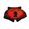 Halloween Grim Reaper Print Muay Thai Boxing Shorts-grizzshop