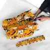 Halloween Pumpkin Pattern Print Automatic Foldable Umbrella-grizzshop