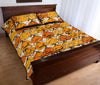 Halloween Pumpkin Pattern Print Bed Set Quilt-grizzshop