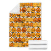 Halloween Pumpkin Pattern Print Blanket-grizzshop