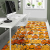 Halloween Pumpkin Pattern Print Floor Mat-grizzshop