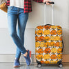 Halloween Pumpkin Pattern Print Luggage Cover Protector-grizzshop