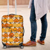 Halloween Pumpkin Pattern Print Luggage Cover Protector-grizzshop