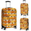 Halloween Pumpkin Pattern Print Luggage Cover Protector-grizzshop