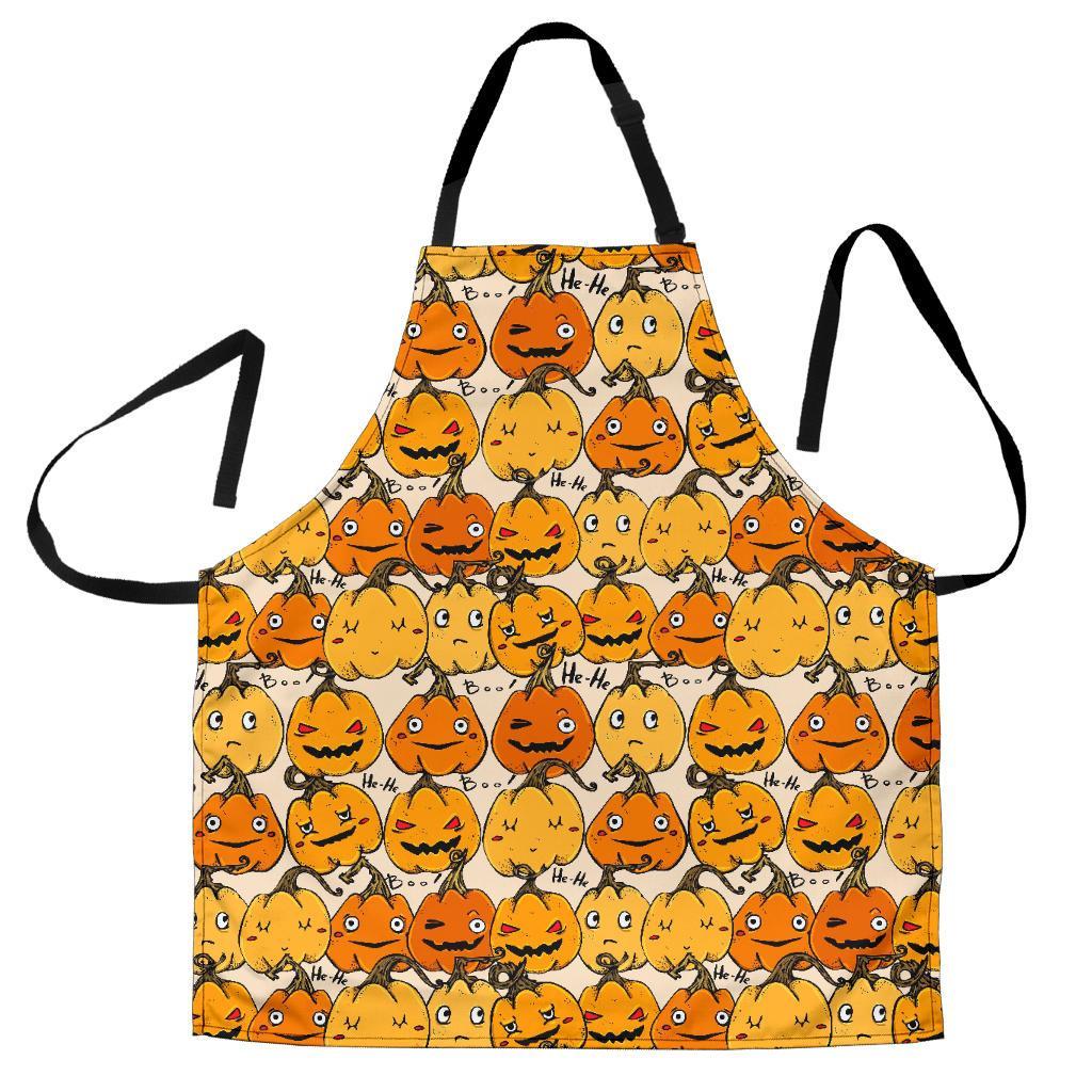 Halloween Pumpkin Pattern Print Men's Apron-grizzshop