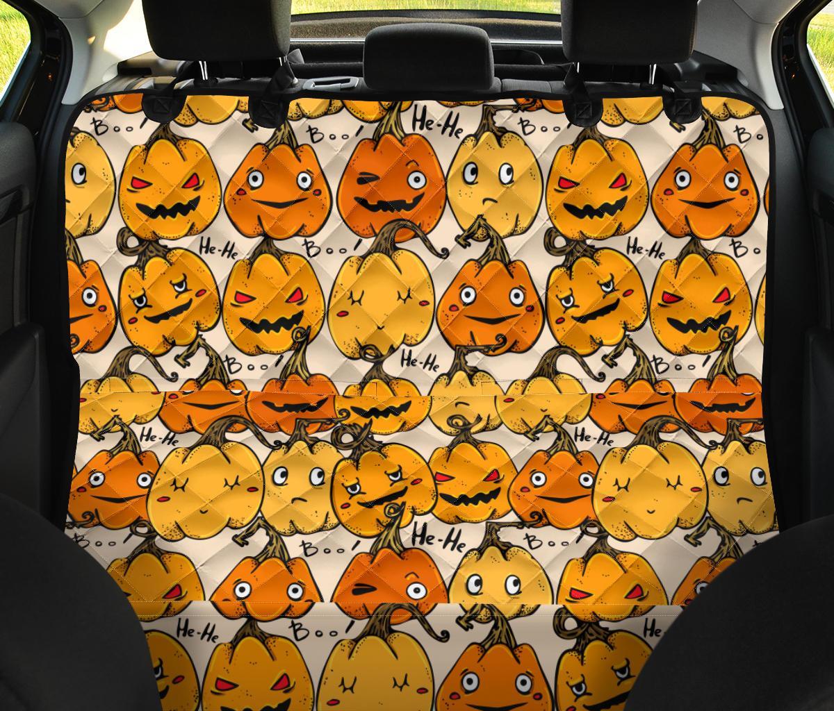 Halloween Pumpkin Pattern Print Pet Car Seat Cover-grizzshop