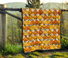 Halloween Pumpkin Pattern Print Quilt-grizzshop