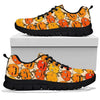 Halloween Pumpkin Pattern Print Sneaker Shoes For Men Women-grizzshop