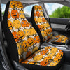 Halloween Pumpkin Pattern Print Universal Fit Car Seat Covers-grizzshop