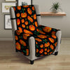 Halloween Pumpkin Print Pattern Armchair Protector-grizzshop