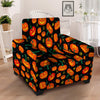 Halloween Pumpkin Print Pattern Armchair Slipcover-grizzshop