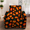 Halloween Pumpkin Print Pattern Armchair Slipcover-grizzshop