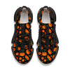 Halloween Pumpkin Print Pattern Black Gym Shoes-grizzshop