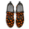 Halloween Pumpkin Print Pattern Black Walking Shoes-grizzshop