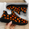 Halloween Pumpkin Print Pattern Black Walking Shoes-grizzshop