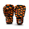 Halloween Pumpkin Print Pattern Boxing Gloves-grizzshop