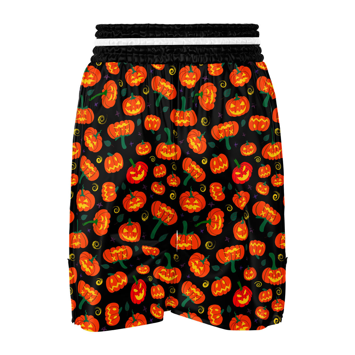 Halloween Pumpkin Print Pattern Boxing Shorts-grizzshop