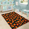 Halloween Pumpkin Print Pattern Floor Mat-grizzshop