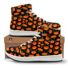 Halloween Pumpkin Print Pattern High Top Sneakers-grizzshop