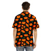 Halloween Pumpkin Print Pattern Men's Hawaiian Shirt-grizzshop