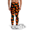 Halloween Pumpkin Print Pattern Men's Leggings-grizzshop