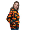 Halloween Pumpkin Print Pattern Women's Hoodie-grizzshop