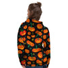 Halloween Pumpkin Print Pattern Women's Hoodie-grizzshop