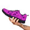 Halloween Purple Print Pattern Black Sneaker-grizzshop