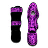 Halloween Purple Print Pattern Muay Thai Shin Guards-grizzshop