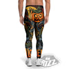 Halloween Scarecrow Print Men's Leggings-grizzshop