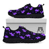 Halloween Witch Purple Print Pattern Black Sneaker-grizzshop