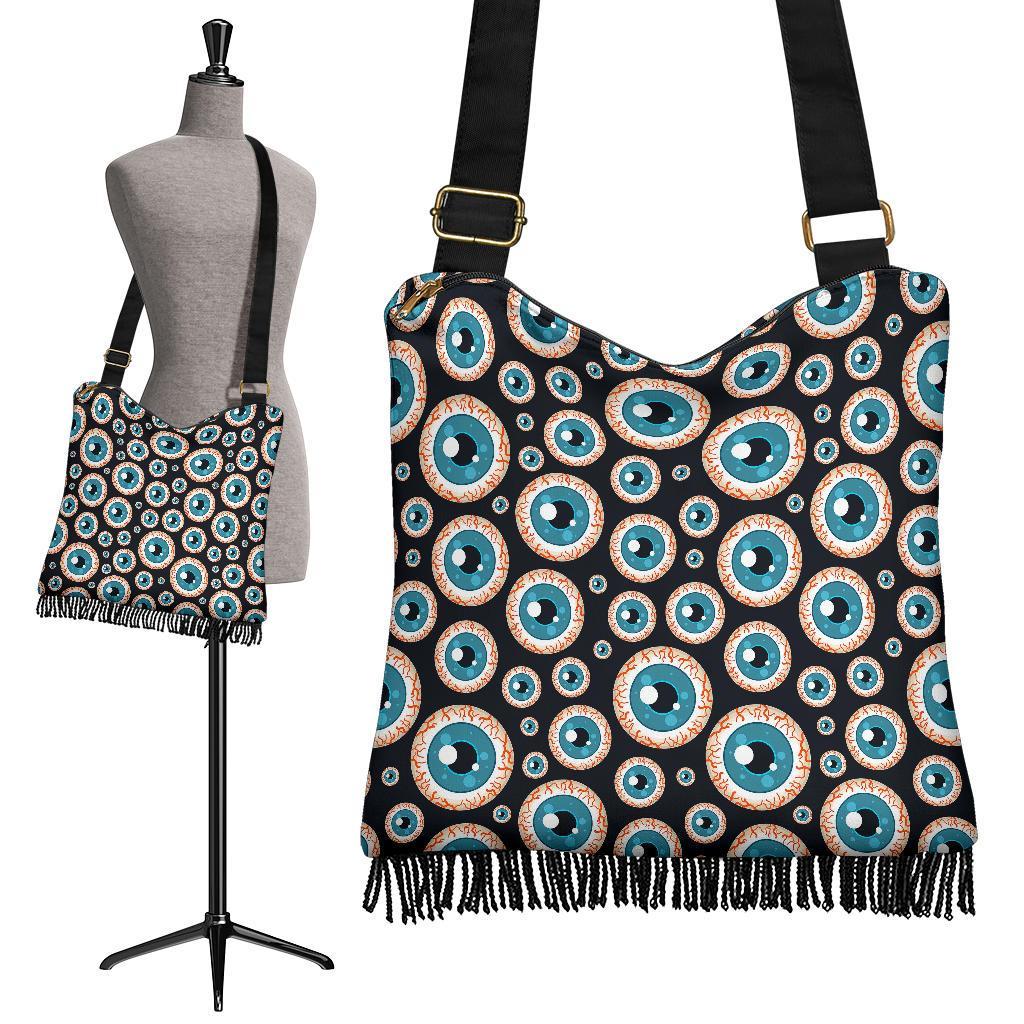 Halloween Zombie Eyes Pattern Print Crossbody Bags-grizzshop