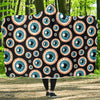 Halloween Zombie Eyes Pattern Print Hooded Blanket-grizzshop