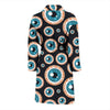 Halloween Zombie Eyes Pattern Print Men Long Robe-grizzshop