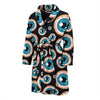 Halloween Zombie Eyes Pattern Print Men Long Robe-grizzshop