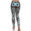 Halloween Zombie Eyes Pattern Print Pattern Women Leggings-grizzshop