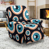 Halloween Zombie Eyes Pattern Print Recliner Cover-grizzshop