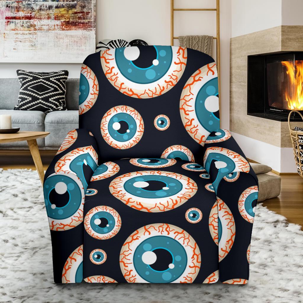 Halloween Zombie Eyes Pattern Print Recliner Cover-grizzshop