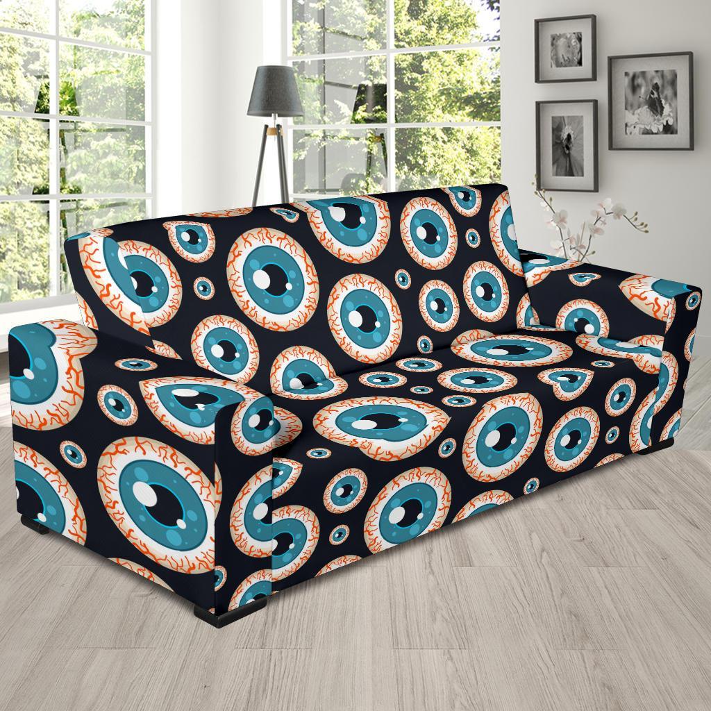 Halloween Zombie Eyes Pattern Print Sofa Covers-grizzshop