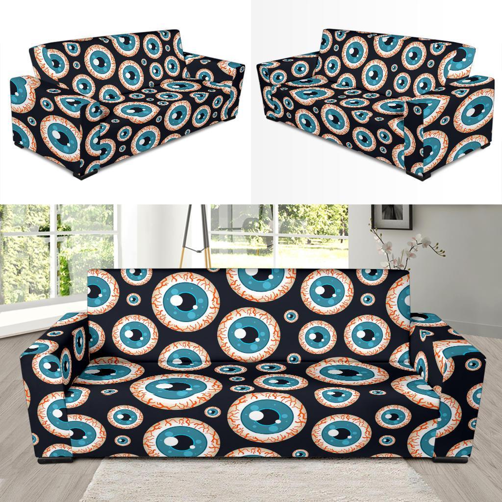 Halloween Zombie Eyes Pattern Print Sofa Covers-grizzshop