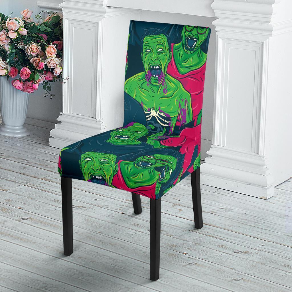 Halloween Zombie Pattern Print Chair Cover-grizzshop