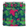 Halloween Zombie Pattern Print Duvet Cover Bedding Set-grizzshop