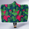 Halloween Zombie Pattern Print Hooded Blanket-grizzshop