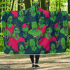 Halloween Zombie Pattern Print Hooded Blanket-grizzshop