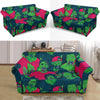 Halloween Zombie Pattern Print Loveseat Cover-grizzshop